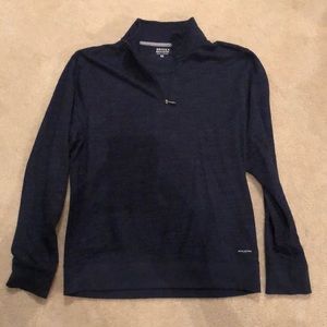 Brooks brothers 1/4 zip sweatshirt in navy blue